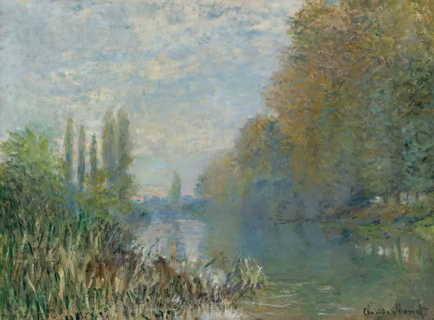 Bords De La Seine En Automne (1876) by Claude Monet